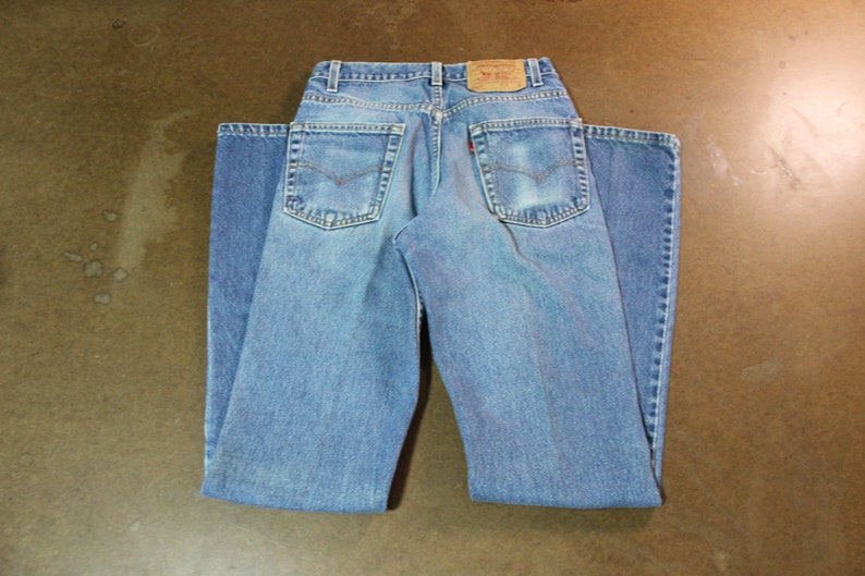 Vintage Levi 517 Denim Jeans / Vintage Denim / Hip Hop Clothing / Promo Graphic Pants image 2