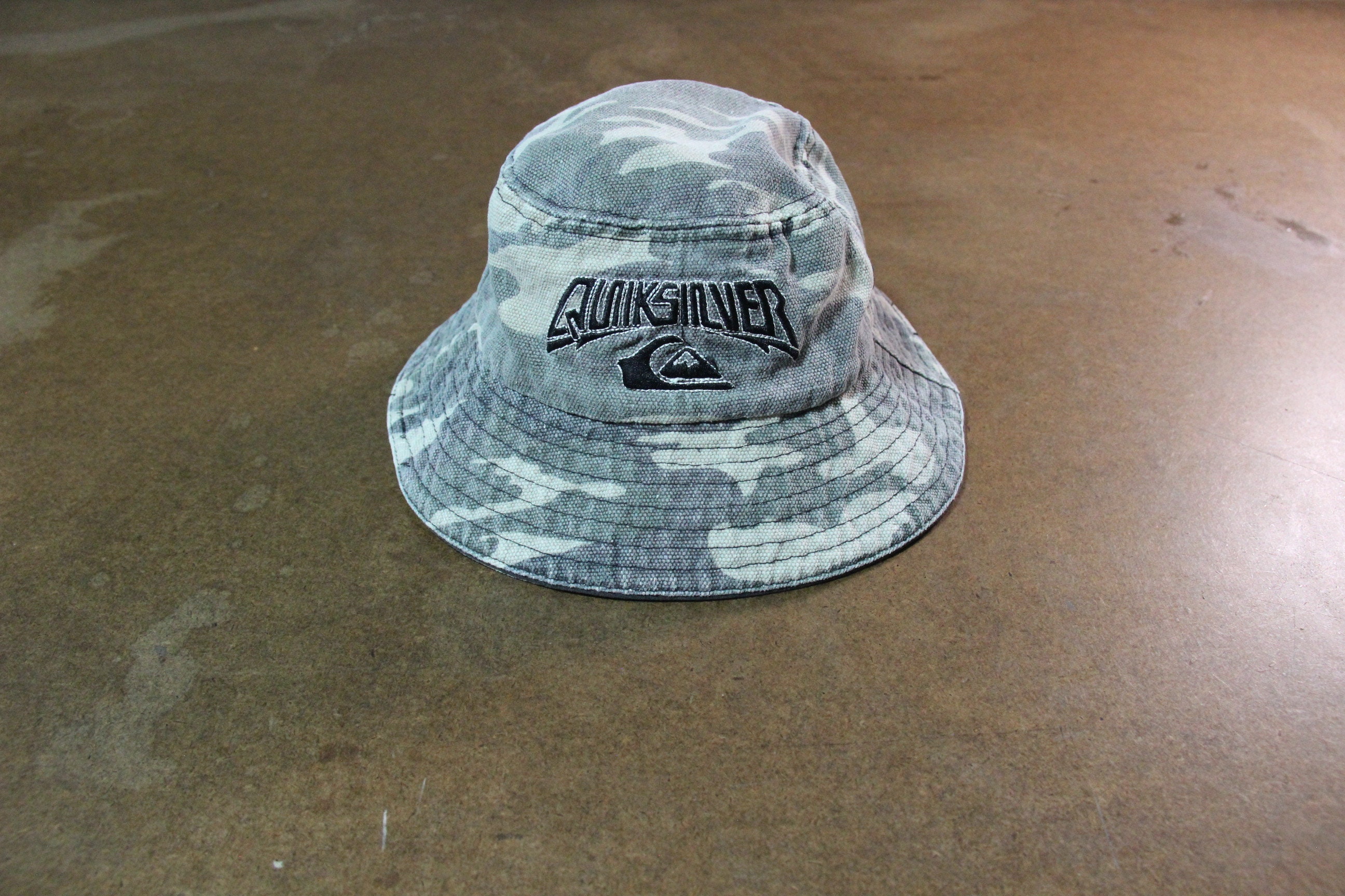 Cap Camouflage Denim Hat Etsy / / 90s / Streetwear - / Vintage / Bucket / Quiksilver Promo