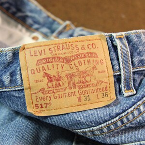 Vintage Levi 517 Denim Jeans / Vintage Denim / Hip Hop Clothing / Promo Graphic Pants image 4