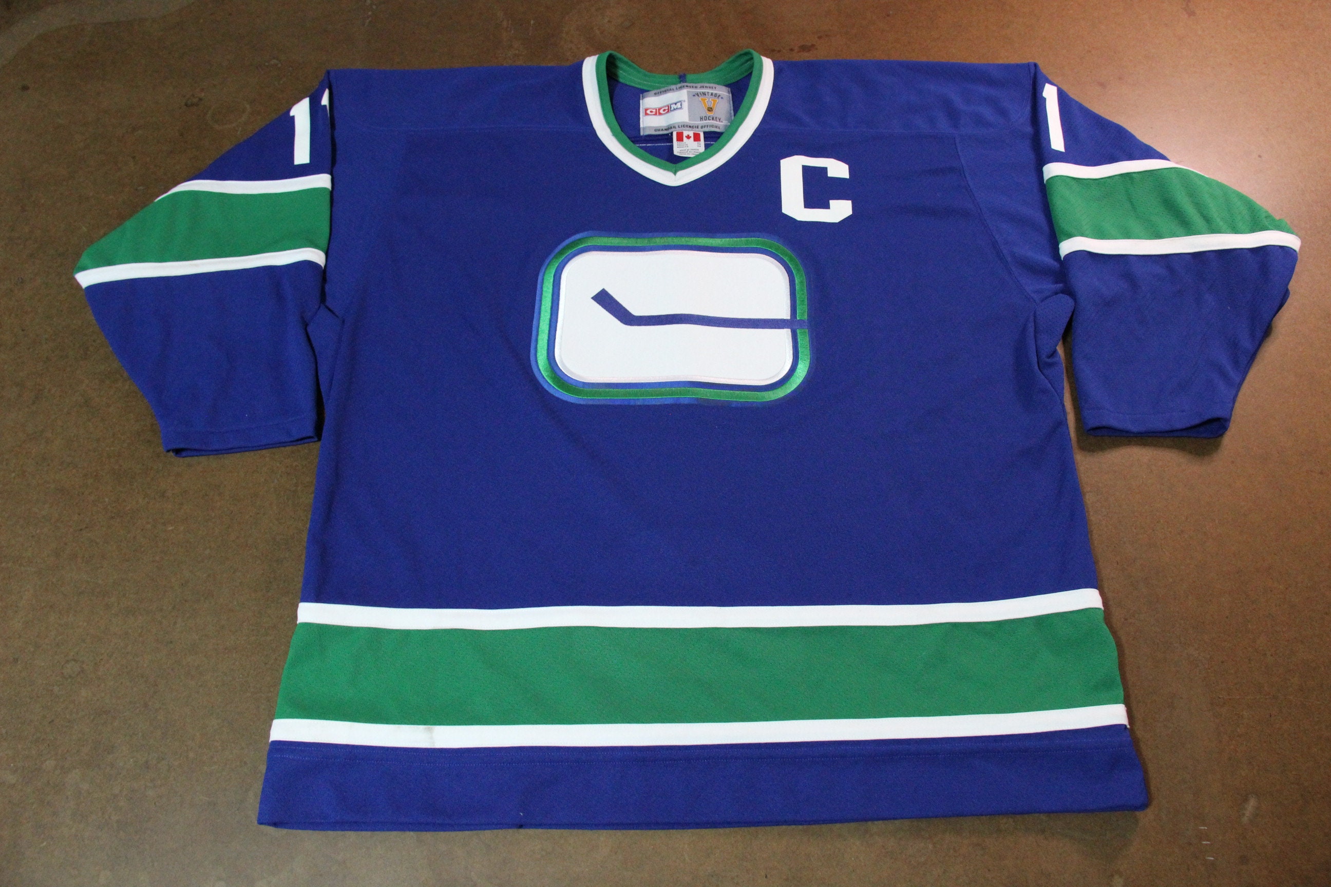 Six Balloons Vintage Delights: Vintage Vancouver Canucks CCM Hockey Jersey