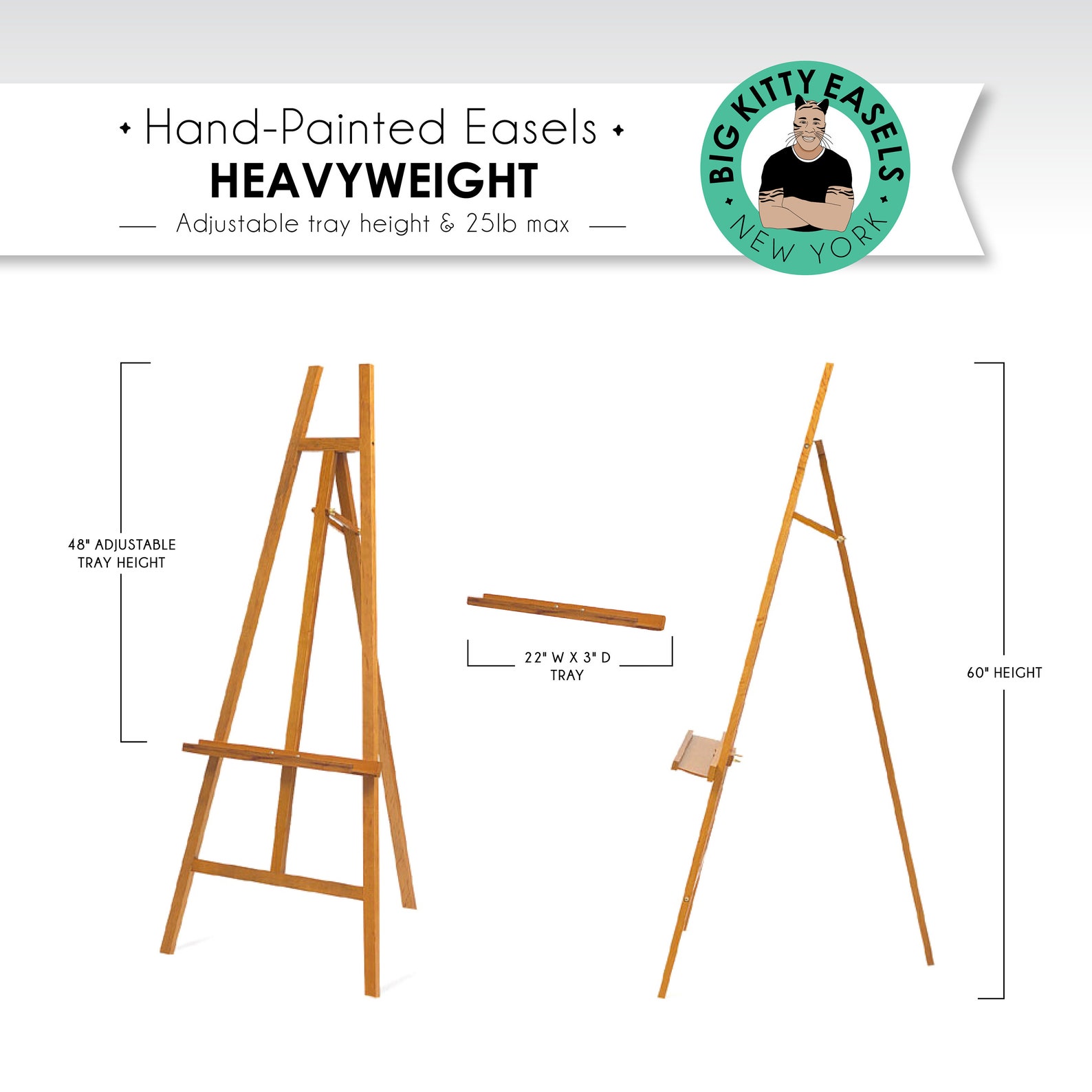 Heavy Weight Wood Easel Holds 45lbs . 5ft Solid Wood Wedding Etsy