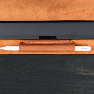 Étui avec porte-crayons Apple, housse en cuir pour iPad Pro 11, étui pour iPad 2020, pochette en cuir pour iPad Mini 6, cadeau personnalisé image 7