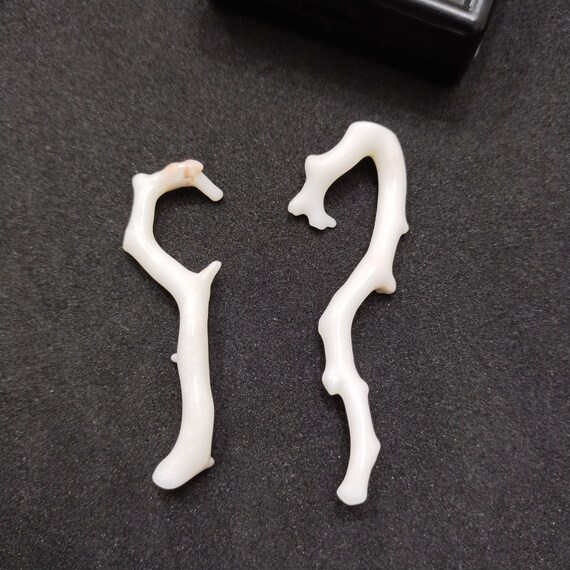 Natural White Coral Branch: Japanese Reef Gemstone, 26.5 Carat
