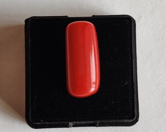 LOVELY CORAL !!! Top Quality 100%Natural Italian Red Coral Cabochon-Genuine Undyed Red Coral Oval Shape Cabochon-Red Coral Handmade Gemstone