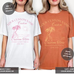 Family Beach Vacation Shirts Custom Matching Group Tees Personalized Family Trip Shirt Girls Weekend Reunion Tee Family Beach Trip Shirt