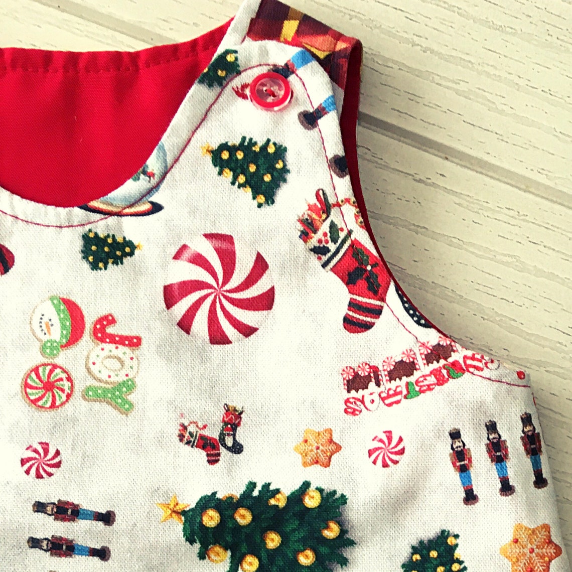 Winter Jumper dress Children's Christmas design dress Etsy