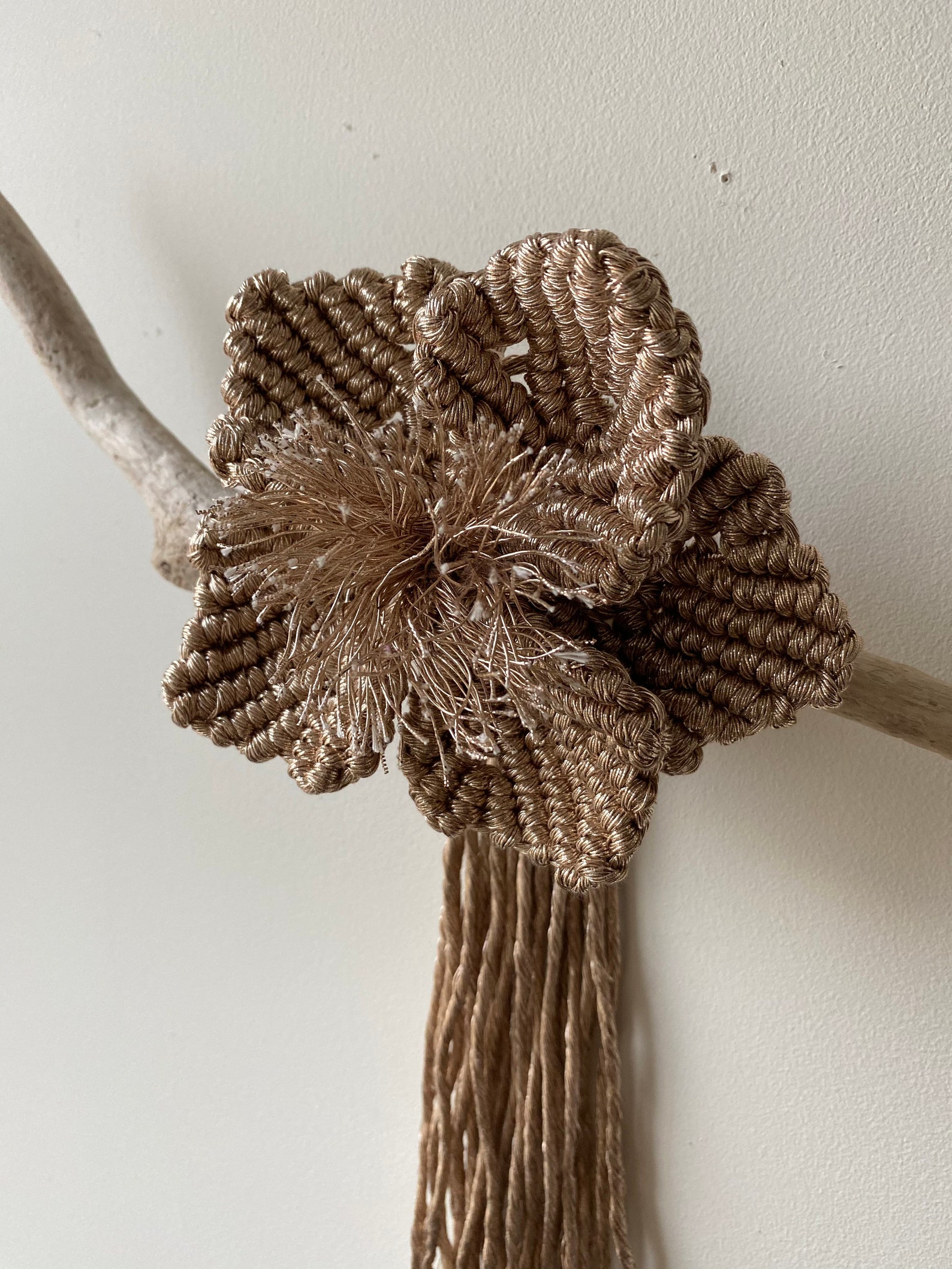 Macrame Flower Wall Hanging Macrame Wall Hanging Wall Etsy