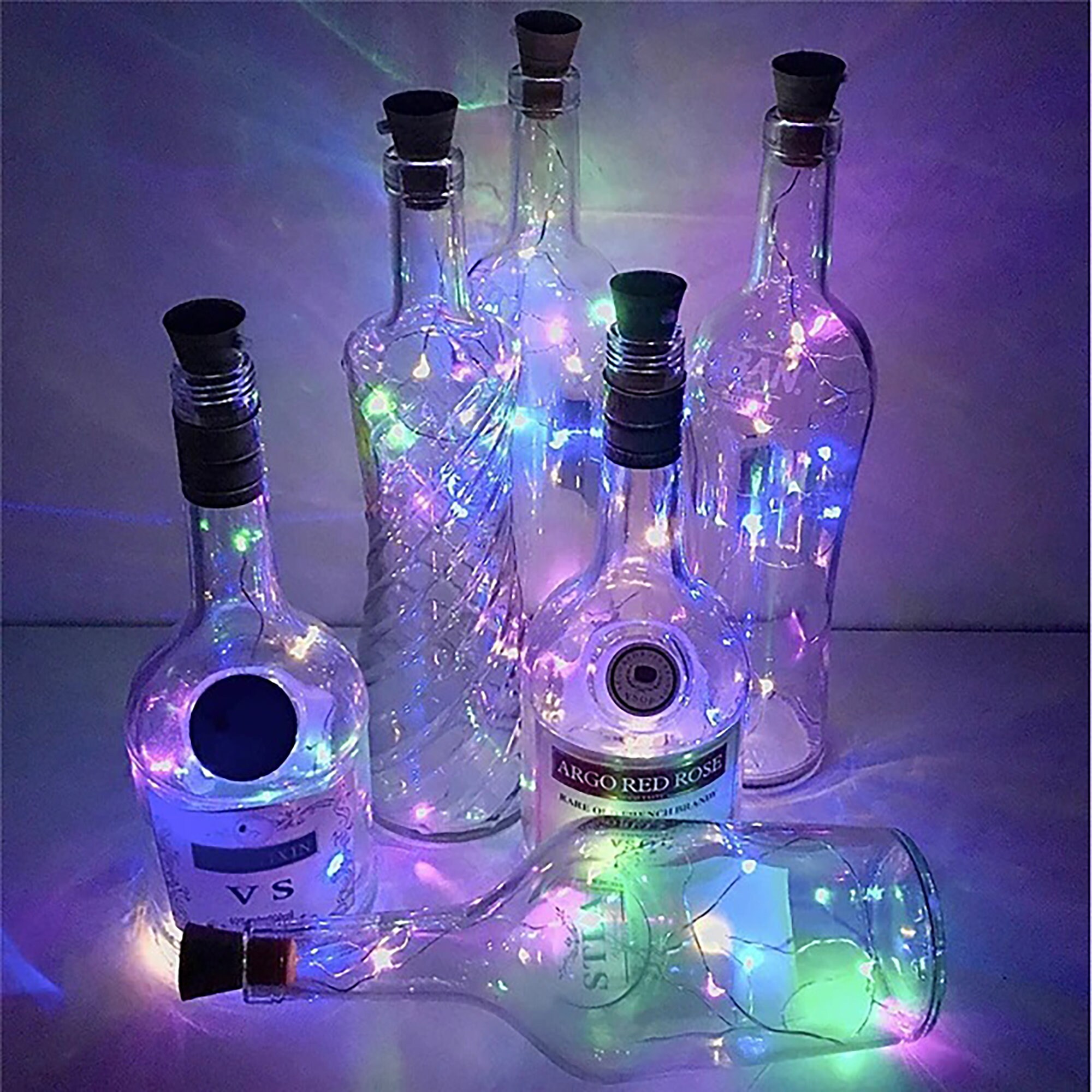 Solar Wine Bottle Lights 2M 20LED Mini String Light Solar Etsy