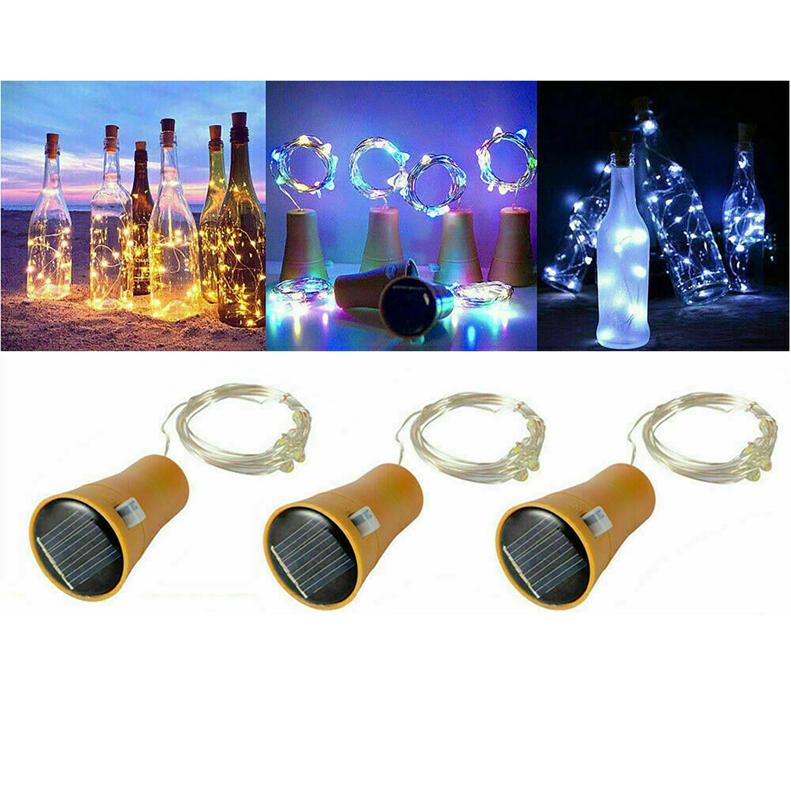 Solar Wine Bottle Lights 2M 20LED Mini String Light Solar Etsy UK