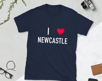 I Love Newcastle - Funny Newcastle Geordie Short-Sleeve Unisex T-Shirt