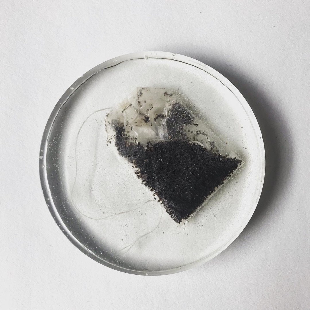 Handmade Resin Tea Bag Coaster Etsy