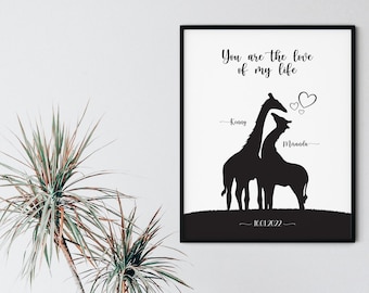 Personalized wildlife poster - perfect as a gift