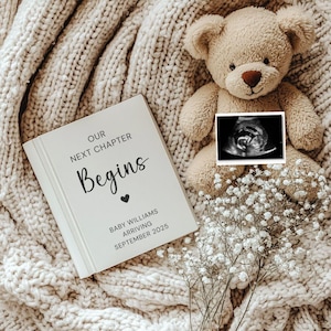 Digital Pregnancy Announcement | Neutral Baby Reveal | Editable Baby Reveal Template | Baby Surprise Reveal | Our New Chapter Begins - 407a