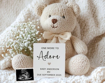 Baby Number 2 Pregnancy Announcement: Social Media Reveal (Digital Download)
