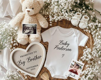 Editable Social Media Pregnancy Announcement: Promoted to Big Brother (Digital Download)