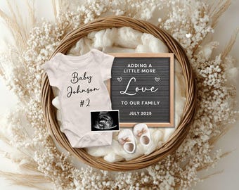 Editable Social Media Pregnancy Announcement Template (Digital Download)