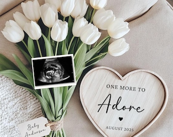 Editable Digital Pregnancy Announcement: Social Media Baby Reveal (Canva Template)