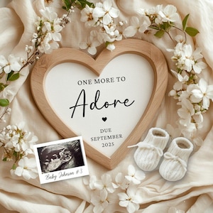 Baby Number 3 Pregnancy Announcement: Editable Social Media Reveal (Digital Download)