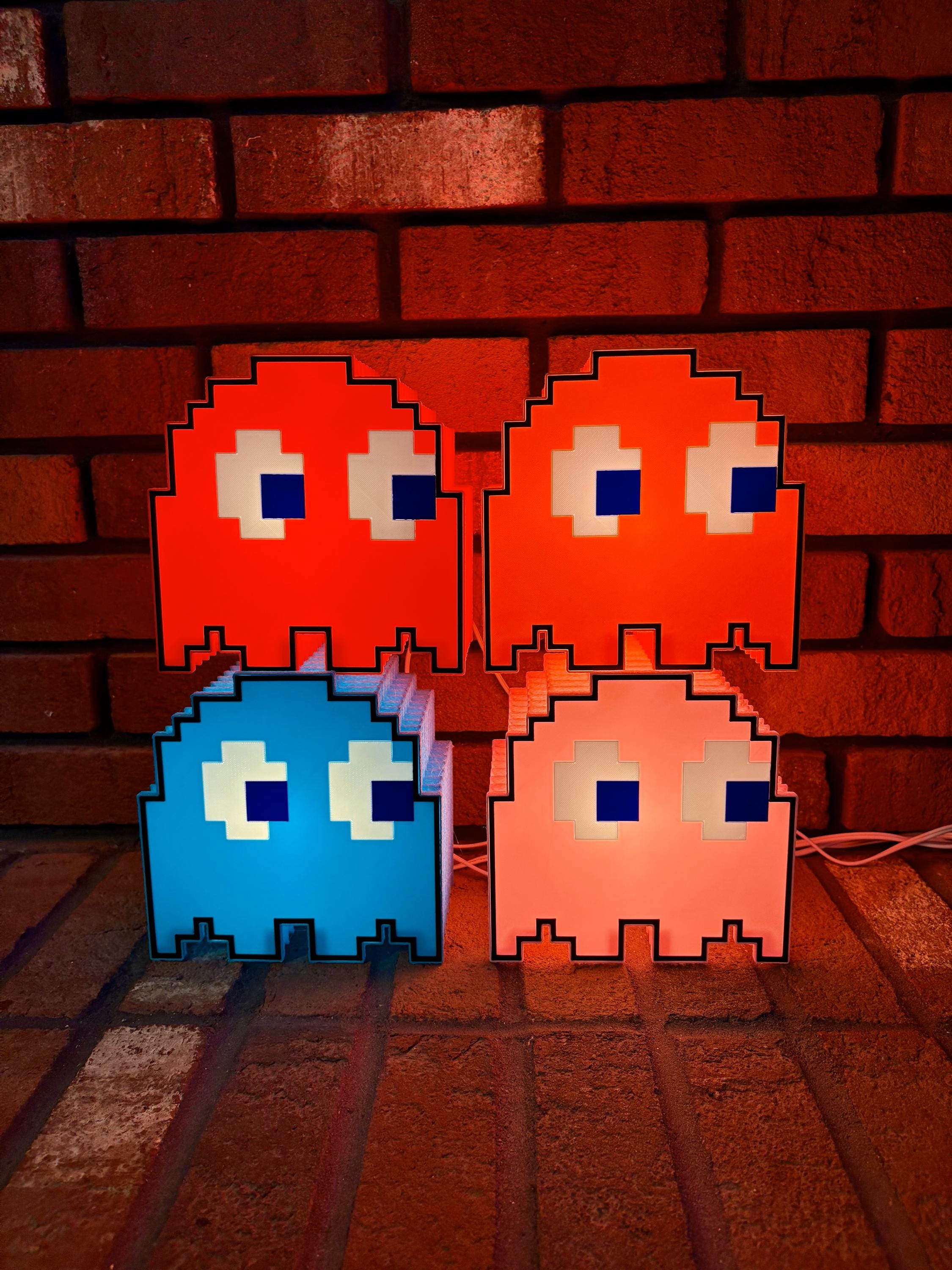 Lampada 3D Pac-Man 10cm - Alimentazione USB O Batterie, Multicolore - Foto 9