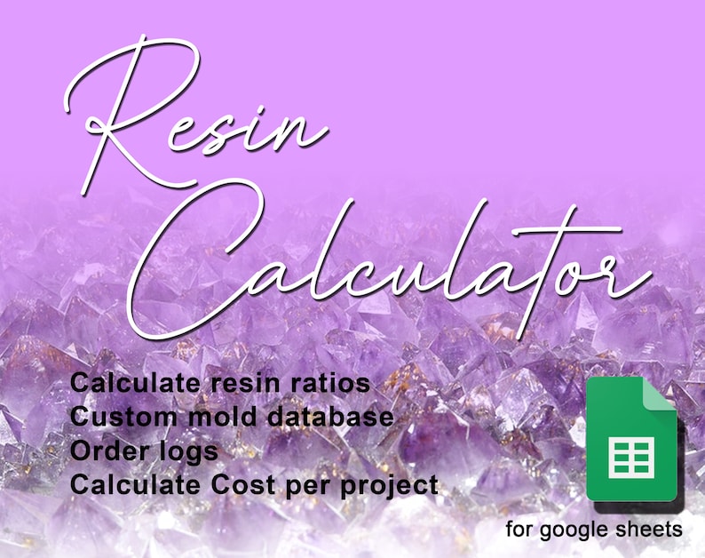 Epoxy Resin Calculator With Custom Molds Database Also Included is