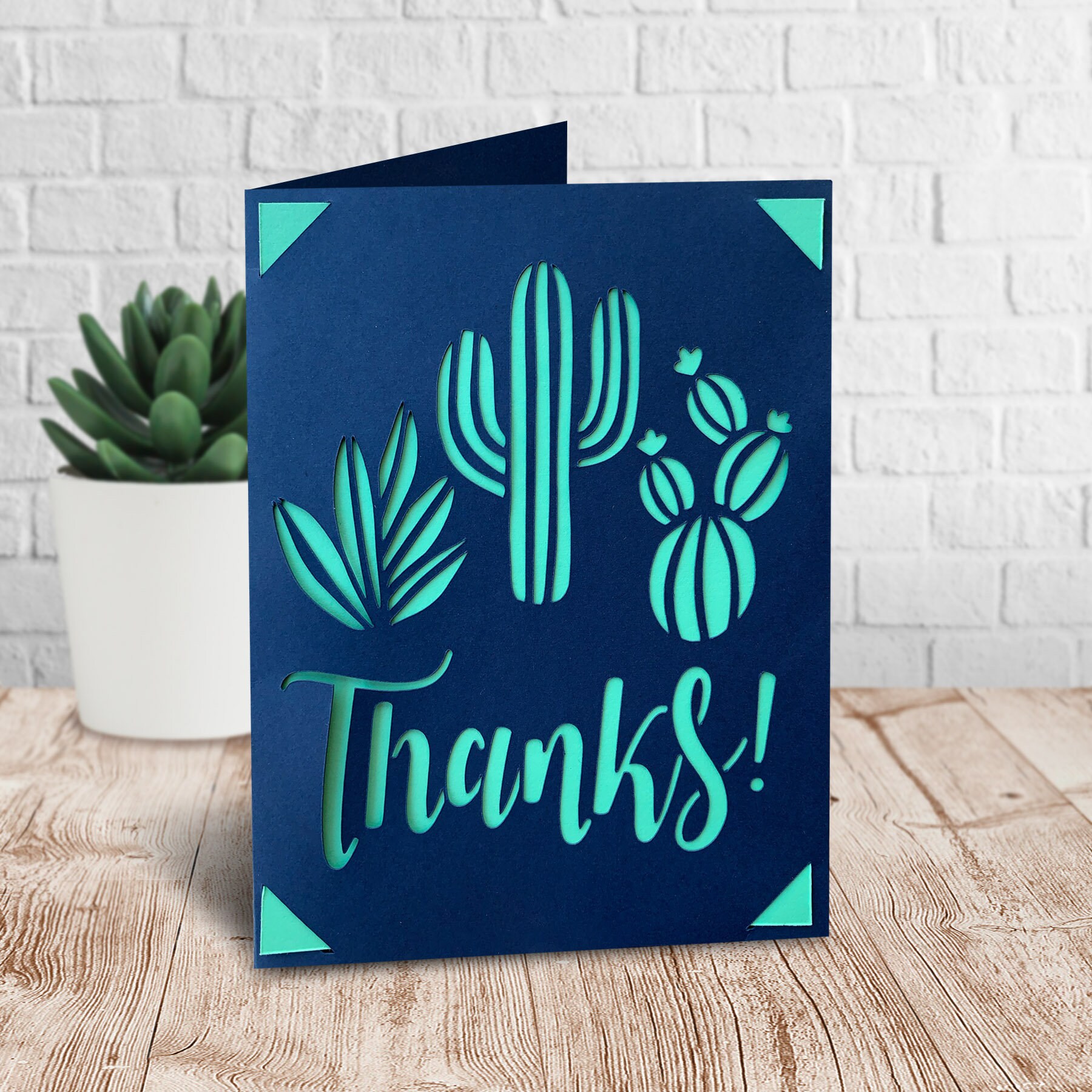 Download Cricut Joy Thank You Greeting Card Template Svg File Instant Etsy
