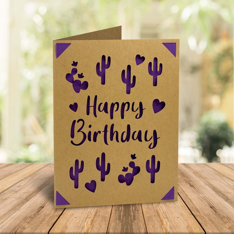 Download Cricut Joy Happy Birthday Cactus Insert Card Template SVG ...