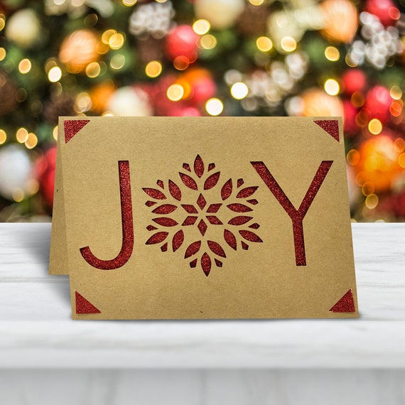 Download Cricut Joy Merry Christmas Card Template SVG File Instant | Etsy