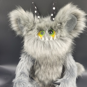 COSMA GRAY, 60 cm, plush toys, plush mascots, gift toys, plush monsters, handmade toys, original gift, monsters toys, monsters handmade