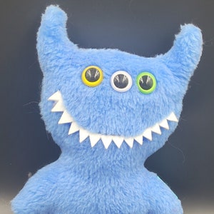 IMPS blue, 24cm, plush toys, plush mascots, gift toys, plush monsters, handmade toys, original gift, monsters toys, monsters handmade