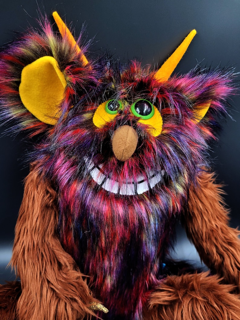 Marcello 60 cm plush toys, plush mascots, gift toys, plush monsters, handmade toys, original gift, monsters toys, monsters, stuffed animals image 4