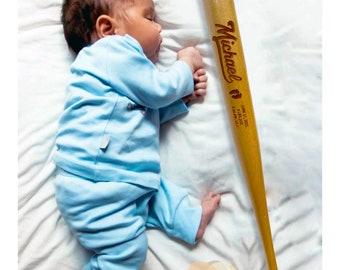 Customized Baseball Bat, Engraved Baseball Bat, Sports Nursery, Newborn Keepsake, Sports Gifts, Baseball gifts, Newborn Photography,