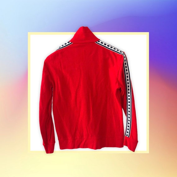 Multessa 90s Vintage Track Jacket Segeln Marine Mit Muster Und 