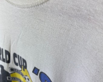 Qualy-t 90s Vintage T-shirt World Cup 98 Frankreich Fussball