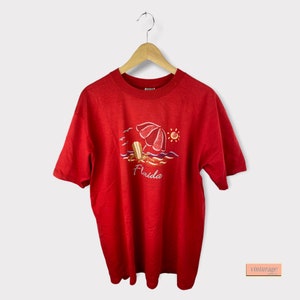 Jerzees 90s vintage Florida Tourist T-Shirt rot size XL