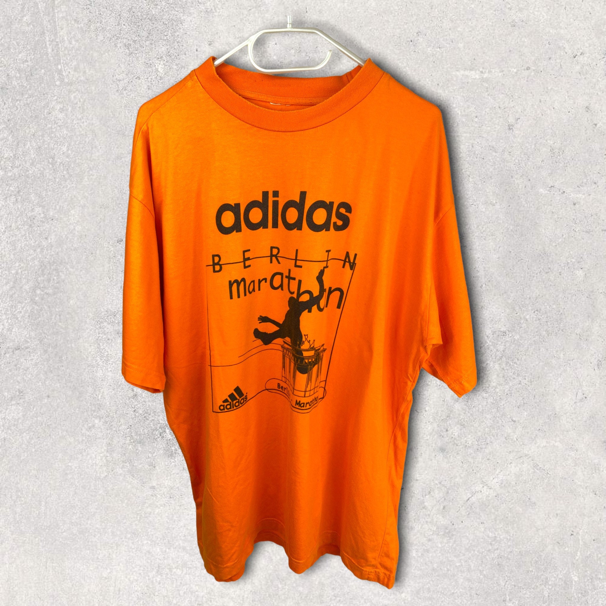 sprede opnå en anden Adidas Running Late 90s Vintage Berlin Marathon T-shirt Orange - Etsy