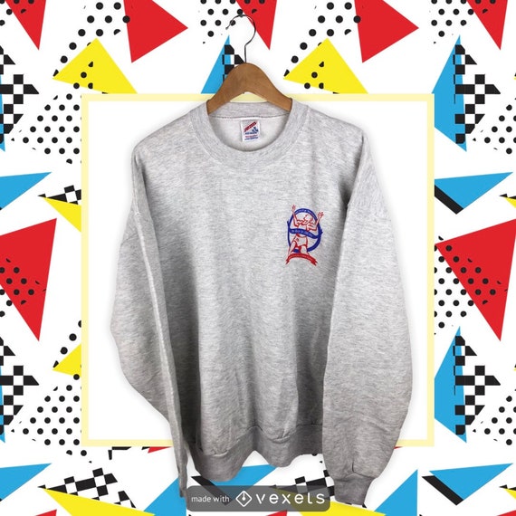Jerzees 80s 90s Vintage NAHB Race Sweatshirt Made in USA Mit Print 