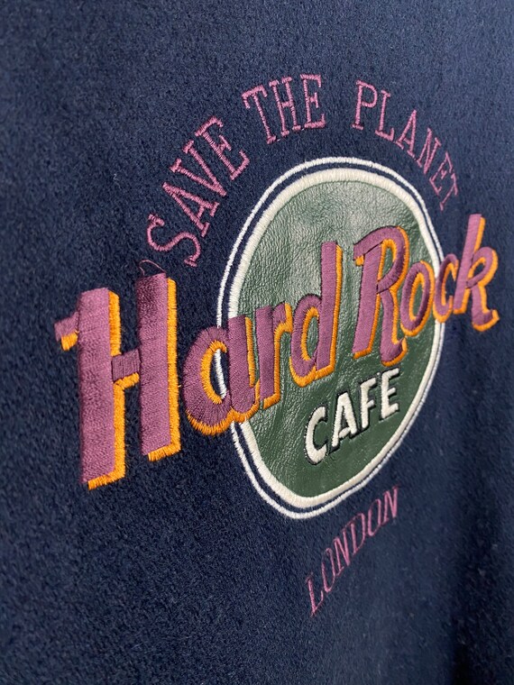 Hard Rock Cafe 90s vintage Collegejacke London sa… - image 4