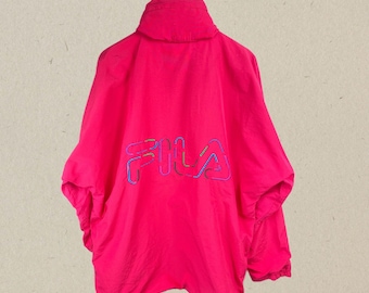 Fila Magic Line 90s Vintage Trainingsjacke Windbreaker pink M