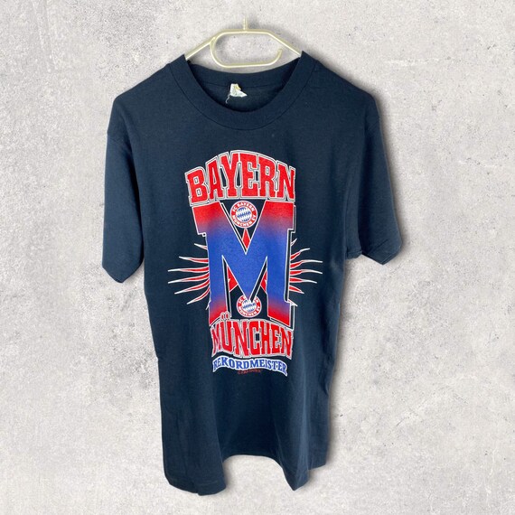 Screenstars 90s vintage Bayern München Meister Fussball T-Shirt black size M