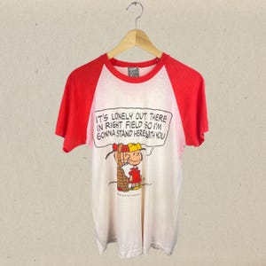 Rare Snoopy 70s 80s Vintage Giovanni Trimboli T-Shirt singlestitched L