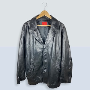 Offset 80s 90s Vintage Lederjacke Aus Nappa Leder Im Coolen 90er
