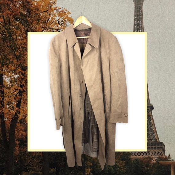 Strellson Designer 90s vintage suede coat Wildled… - image 1