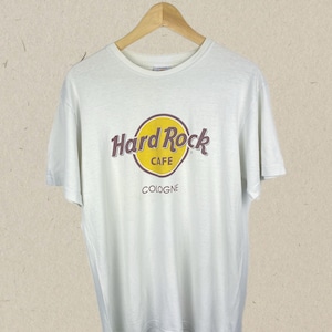 Hard Rock Cafe Cologne Y2K 2000s Vintage T-Shirt Weiss M