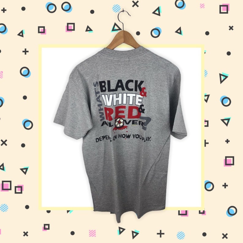 No Fear 80s 90s vintage whats black white and red all over Etsy