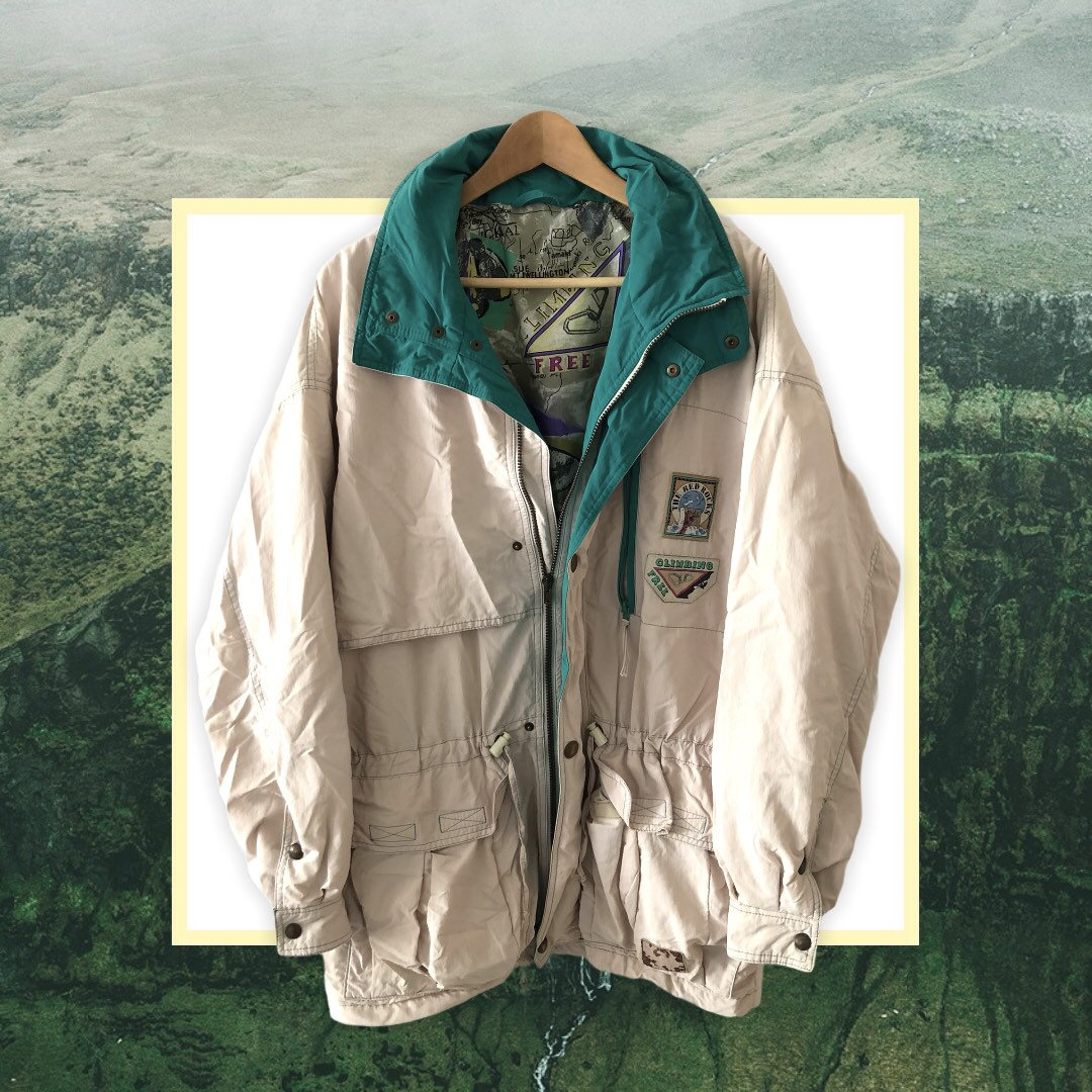 Klepper 80s 90s Vintage Winter Mantel Coat Climbing the Red Rocks