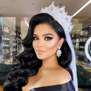 TiaraParadise ,The Queen&#39;s crown , wedding tiaras for women . charming bridal crown for your magnificent weddings,silver crown,silver tiara