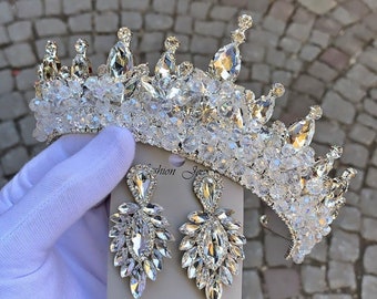 TiaraParadise Wedding Tiara,Wedding Crown,Bridal Tiara,Bridal Crown,Royal Tiara,Royal,Gold Tiara,silver crown,silver,Hair jewelry,Swarovski