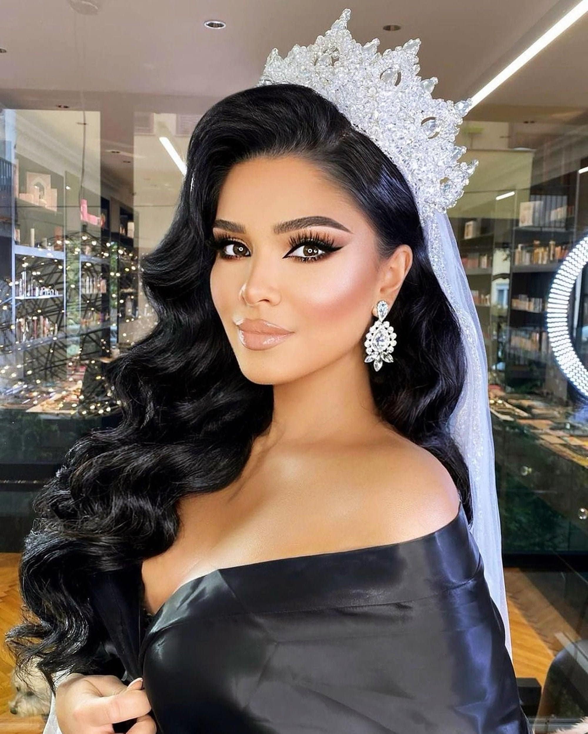 Bridal Wedding Tiara Crown NEW! ? Beautiful Clear Crystals Silver PRICE FIRM Bridal Tiara - QUEEN VICTORIA Royal Bridal Tiara Crystal  main image 4