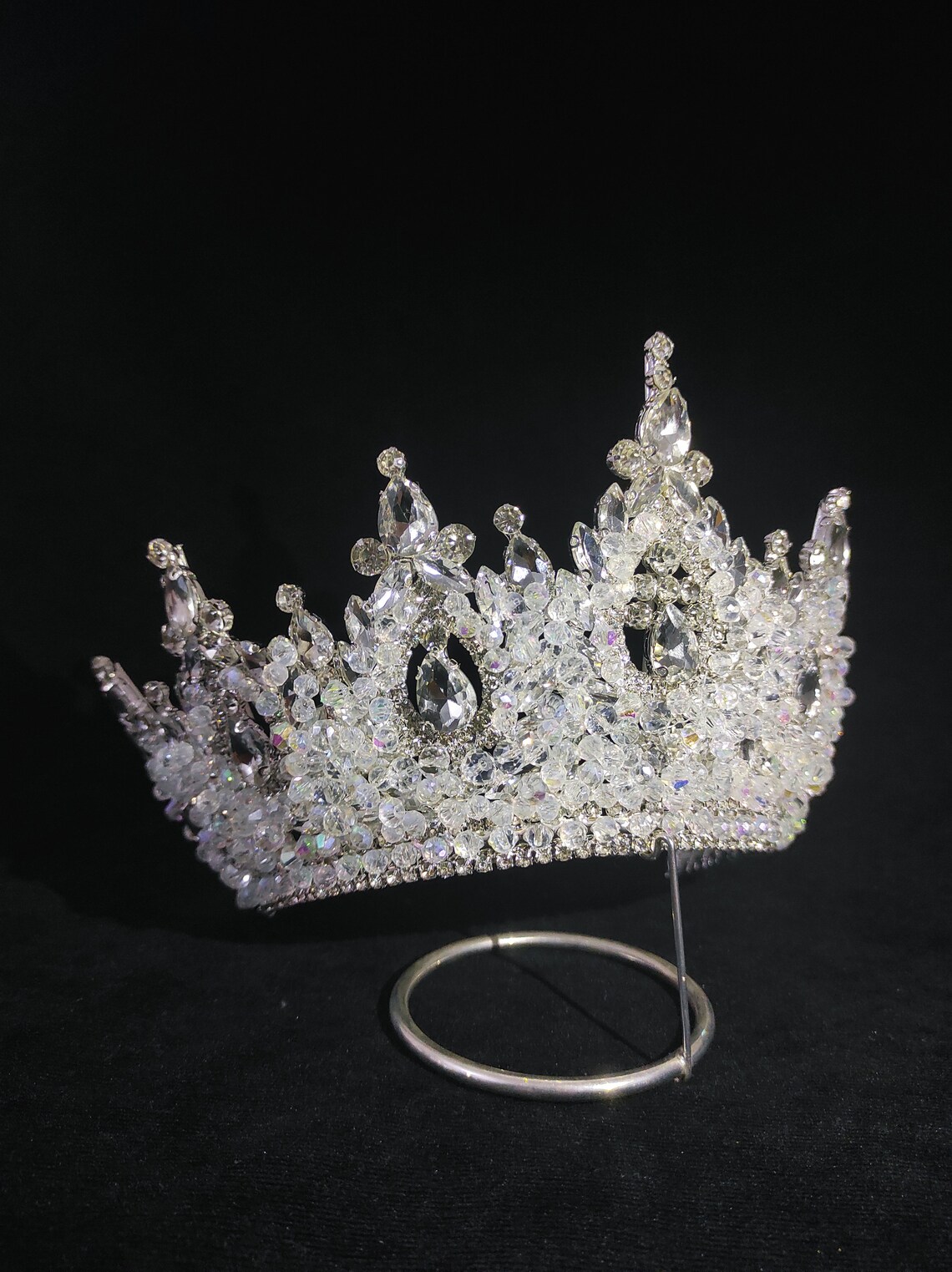 Tiara Corona di Cristallo, Wedding Tiara Nuziale Principessa per
