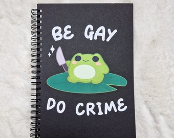 Begay do Crime Pride Skizzenbuch Journal süßer Frosch